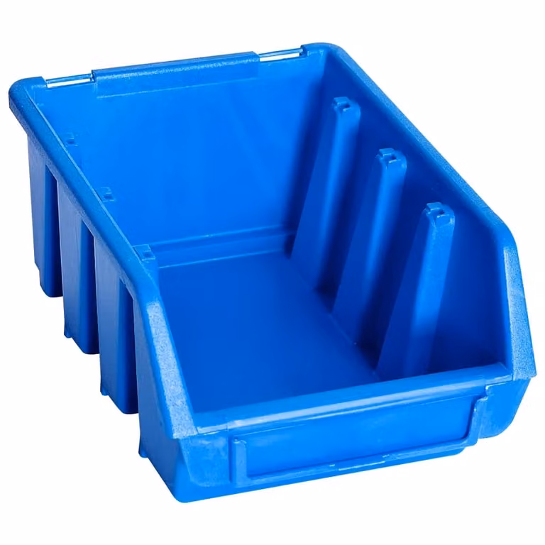 vidaXL Scatole impilabili 20 pz. Plastica blu