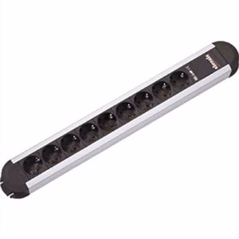 BACHMANN Steckdosenleiste PRIMO CLASSIC ALU, 9-fach ohne (331.011)