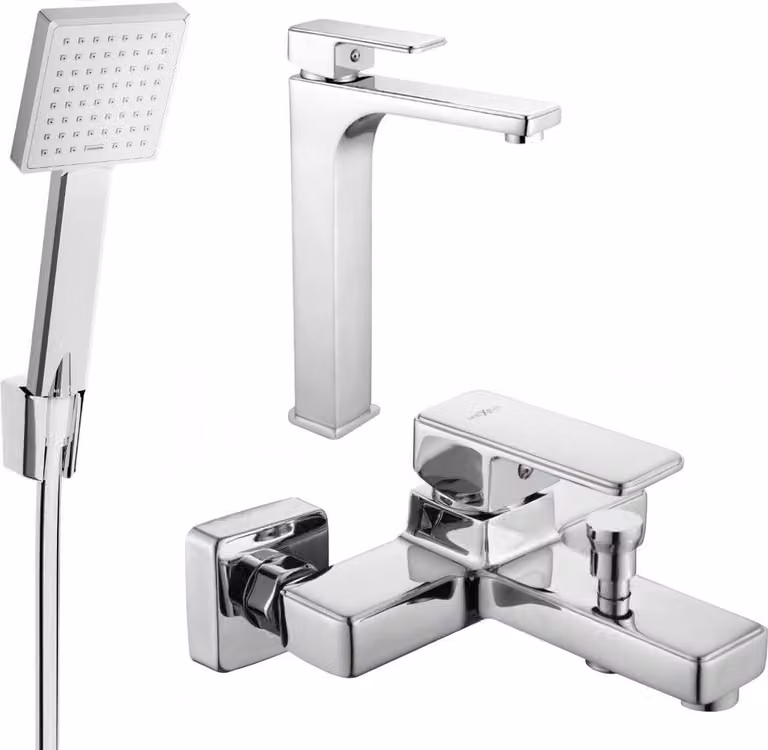 Mexen Cetus R45 set bagno, cromato - 744313R45-00
