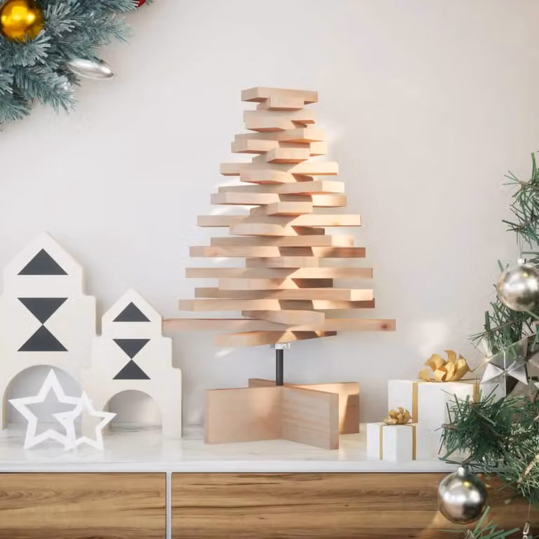 Maison Exclusive - Albero di Natale in legno da decorare 60 cm in legno massello di pino