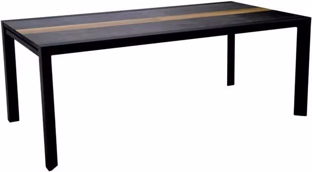 Tavolo da giardino e sala da pranzo allungabile Giordanoshop in alluminio antracite L: 200-300 cm, P: 104 cm, H: 76 cm