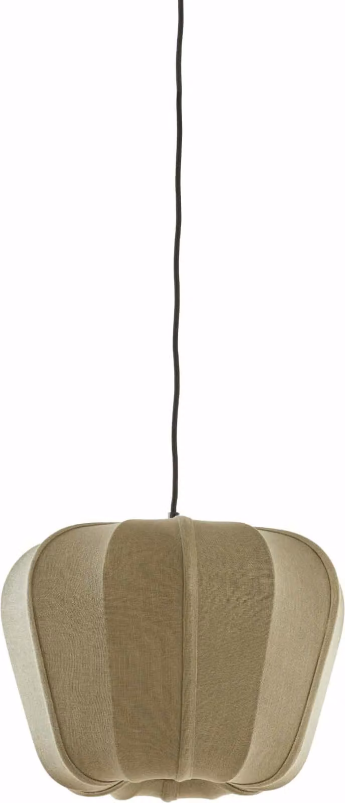 Lampada a sospensione - verde - Zubedo - tessile - Ø 40cm - E27 - 2979069 - Light & Living
