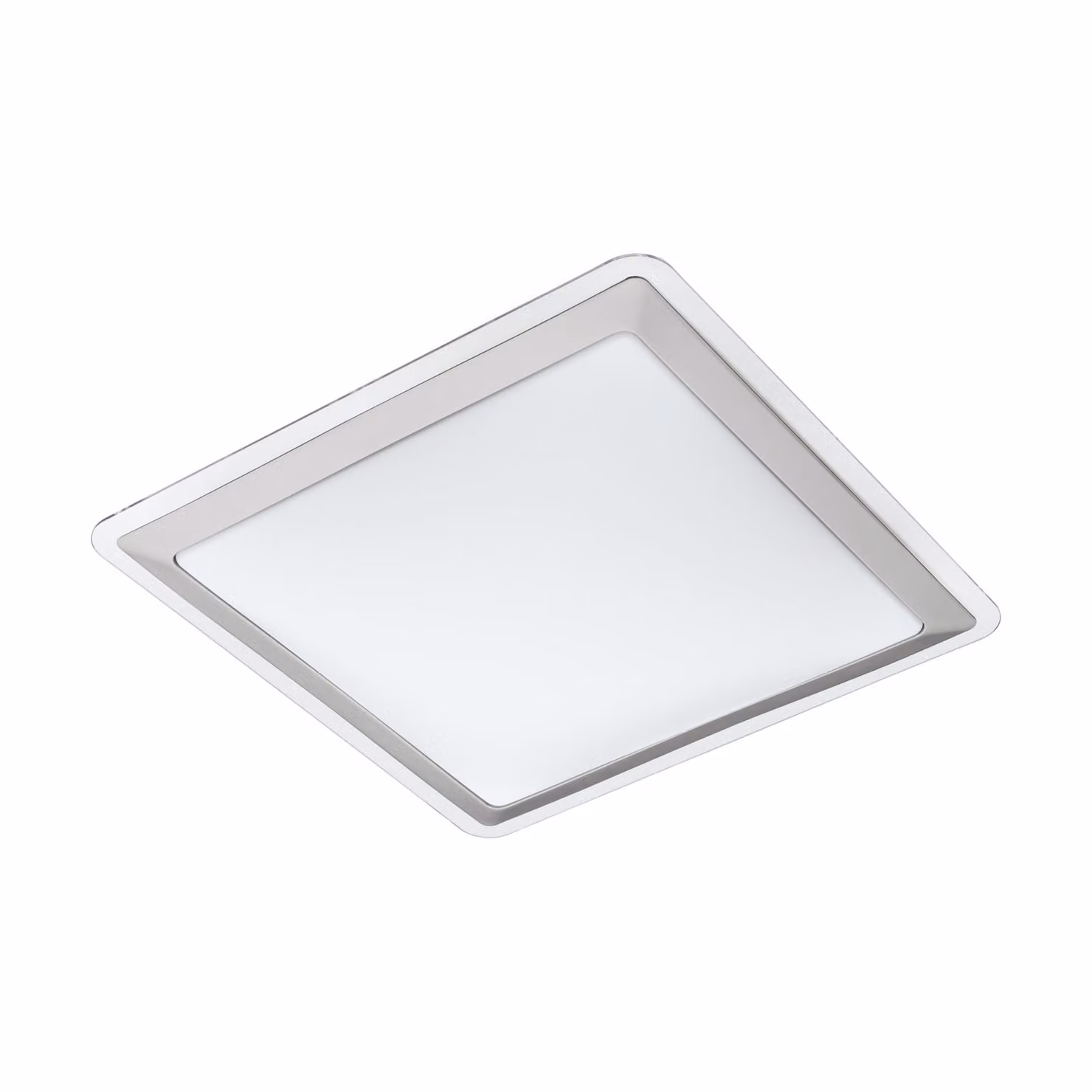 Plafoniera Classico Competa 1 Acciaio Bianco Luce Led Integrato 21W