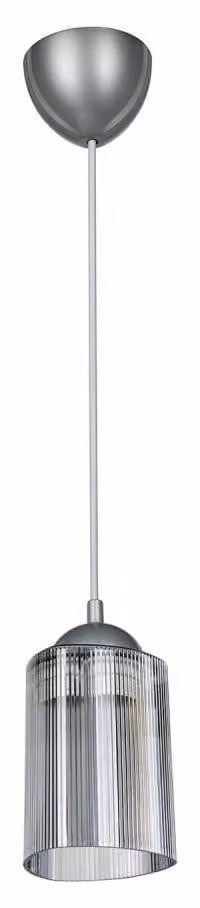 Lampada a sospensione con paralume triangolare in plastica fumè Optical MDL3871