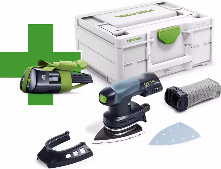 Festool DTSC 400-Basic Levigatrice a Delta a batteria 18 V 100 x 150 mm ( 577507 ) Brushless + Systainer - senza batteria, senza caricabatterie ( successore di 576359 )