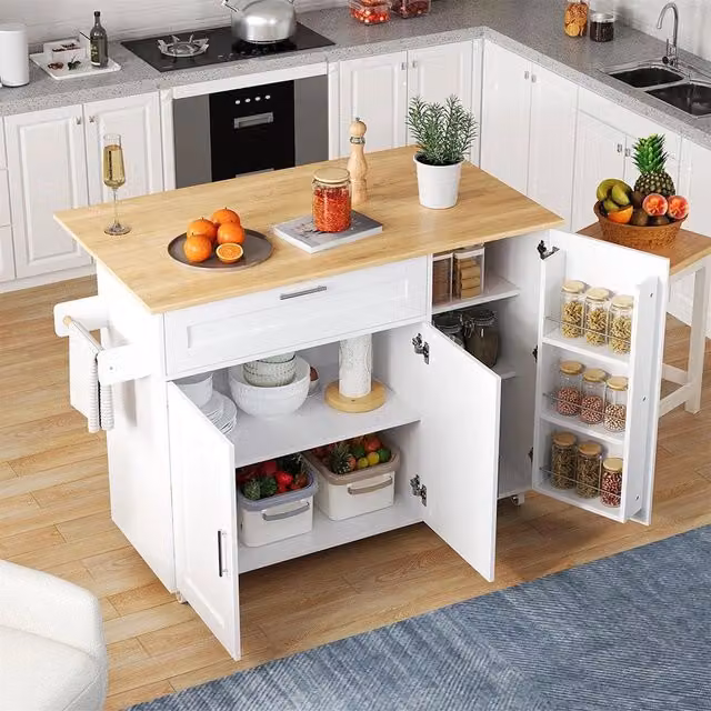 Tavolo da cucina pieghevole Xylo moderno in finitura quercia e bianco, L 132,5 x P 44 x H 90 cm