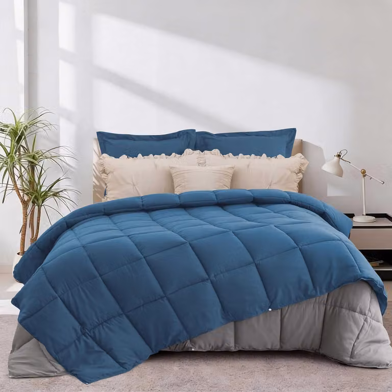 Set di lenzuola e copripiumini per letto, 240x220 cm, con 2 federe 80x80 cm, ideale per la camera da letto