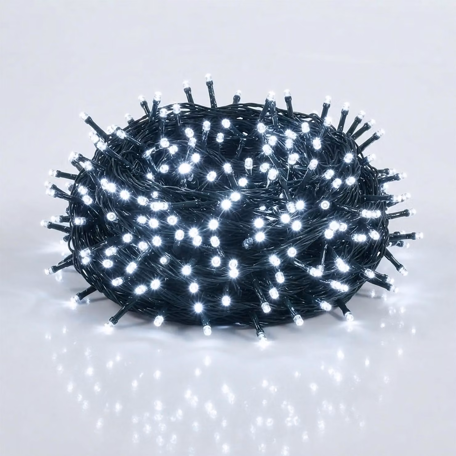 3.12 Catena luminosa natalizia con 180 LED - (bianco) freddo