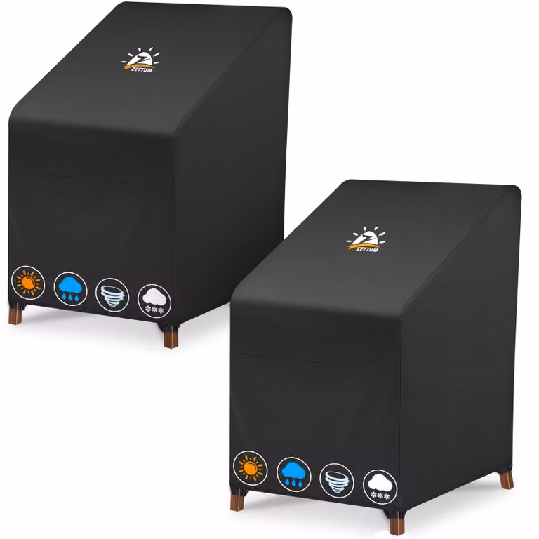 Set di 2 copristole impilabili, impermeabili, dimensioni 71x91x80/120 cm