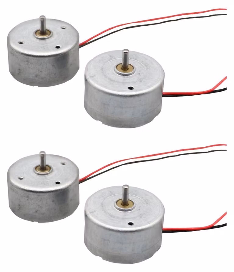 4 motorini DC mini, da 3-5 V, ideali per progetti fai-da-te e esperimenti