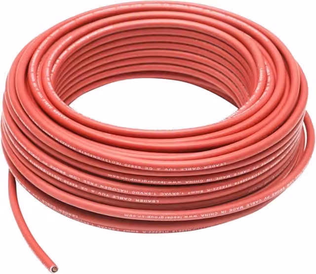 Rotolo di cavo per pannello solare Leader rosso 6 mm x 50 m 1,5 KV H1Z2Z2-K – 1
