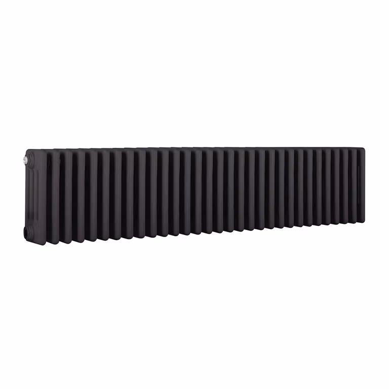 Radiatore Orizzontale a Colonne (4 Colonne) 300mm x 1415mm - Grigio (Carbon Grigio) - Regent