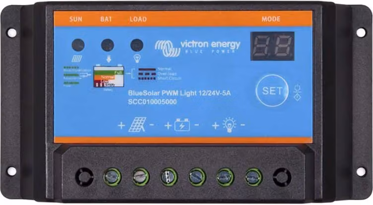 Regolatore Victron Energy Blue Solar Pwm 12/24 5 Ampere Trasparente Taglia unica