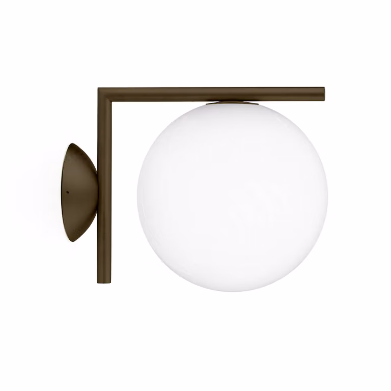 Flos - IC C/W1 Outdoor - Lampada da parete o soffitto da esterno - Marrone
