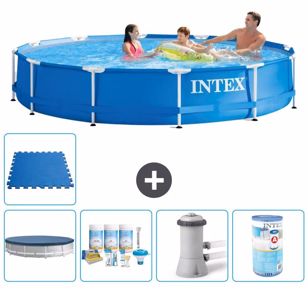 Piscina fuori terra autoportante - 366x76 cm - 6 pezzi - Modello S41546