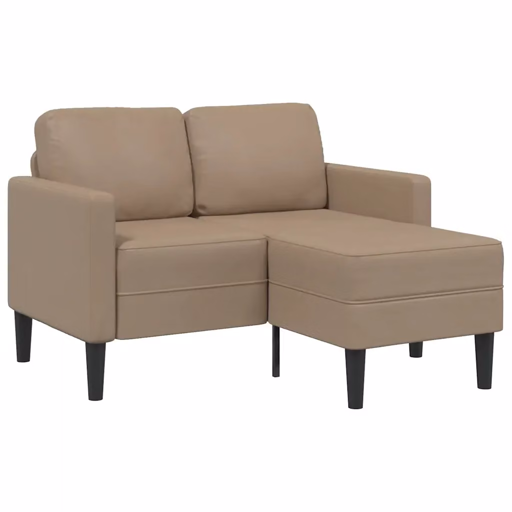 Divano a L con Chaise Lounge vidaXL in Similpelle Beige per il tuo Soggiorno – 2