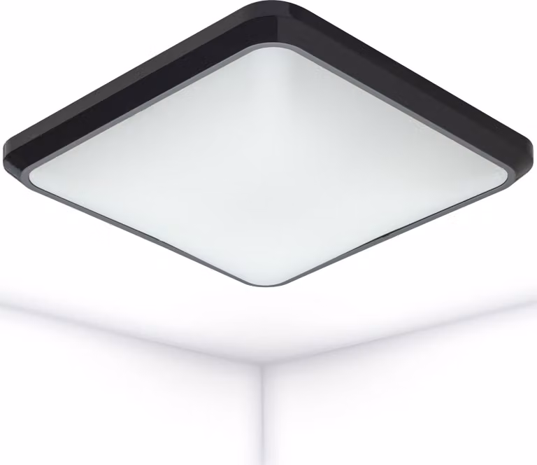 Oktaplex LED plafoniera quadrata piatta antracite