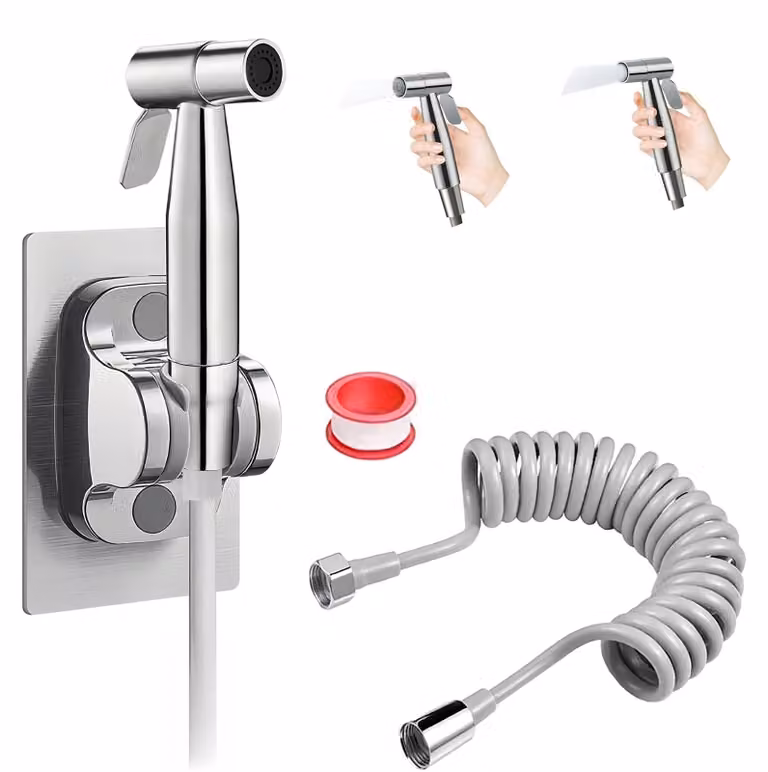 Set doccia a mano con montaggio a parete e tubo flessibile da 3 metri