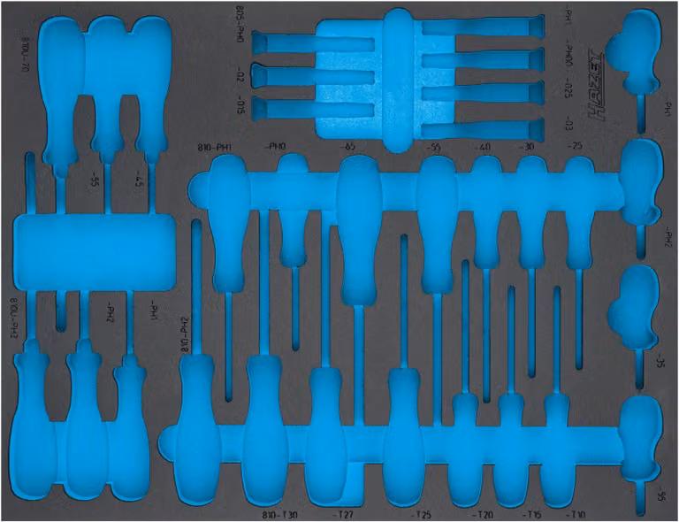 HAZET 163-524L Vassoio in schiuma morbida bicomponente ∙ 519 mm x 392 mm