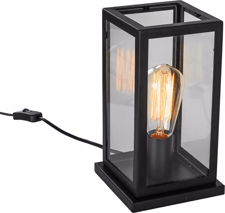 Italux Laverno lampada da tavolo industriale nera MT-202621-1-B