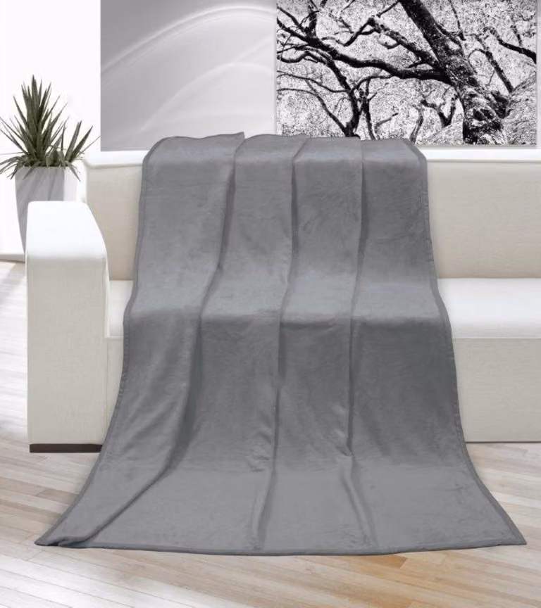Coperta micro singola 150x200cm grigio