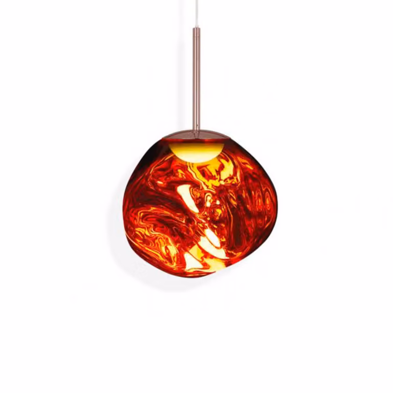 Tom Dixon Lampada a sospensione Melt Mini, dimmerabile, Rame, Soggiorno / Sala da pranzo, Plastica, Design, Lampada a sospensione