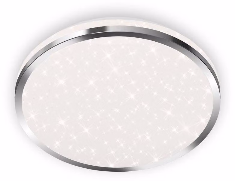 Lampada da bagno a LED Lampada da bagno cielo stellato IP44 12 W cromo plastica Ø28cm Briloner