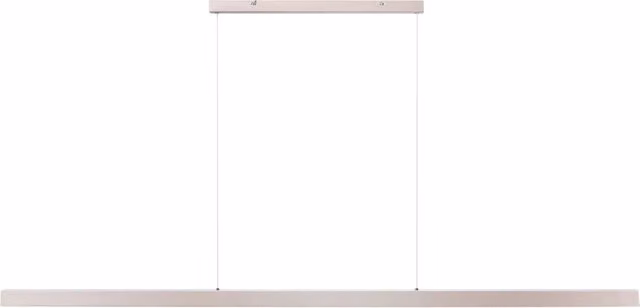 Lampada a sospensione LED Beliani in metallo color rame stile industriale per cucina e sala da pranzo L: 180 cm