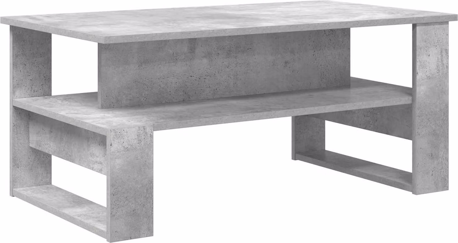 Tavolino da salotto Grigio cemento 90 x 50 x 40 cm