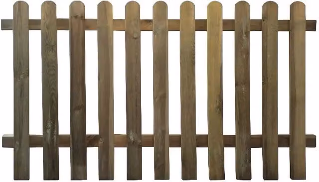 Steccato in legno impregnato 10 pannelli 180x100 cm per recinzioni giardino - Esterni da Vivere