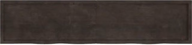 Piano Tavolo in Rovere Massello con Bordo Naturale Marrone vidaXL L: 220 cm, P: 50 cm, H: 2-4 cm – 1