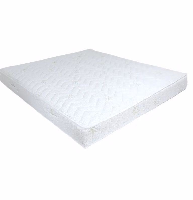 Materasso in lattice Aloe Vera 90x200 - altezza 18 cm grado di compattezza H2 medium firm RG 65 (fino a 95kg) 7 zone, con rivestimento in aloe vera e anima in lattice a 3 strati Letti Moderni