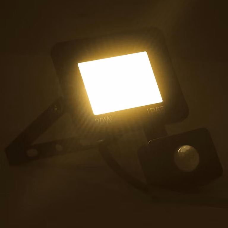 vidaXL Proiettore LED con sensore 20 W bianco caldo