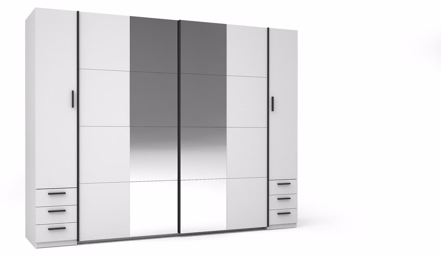 raumhirsch ARMADIO Bianco, Nero, dimensioni 270/208/61