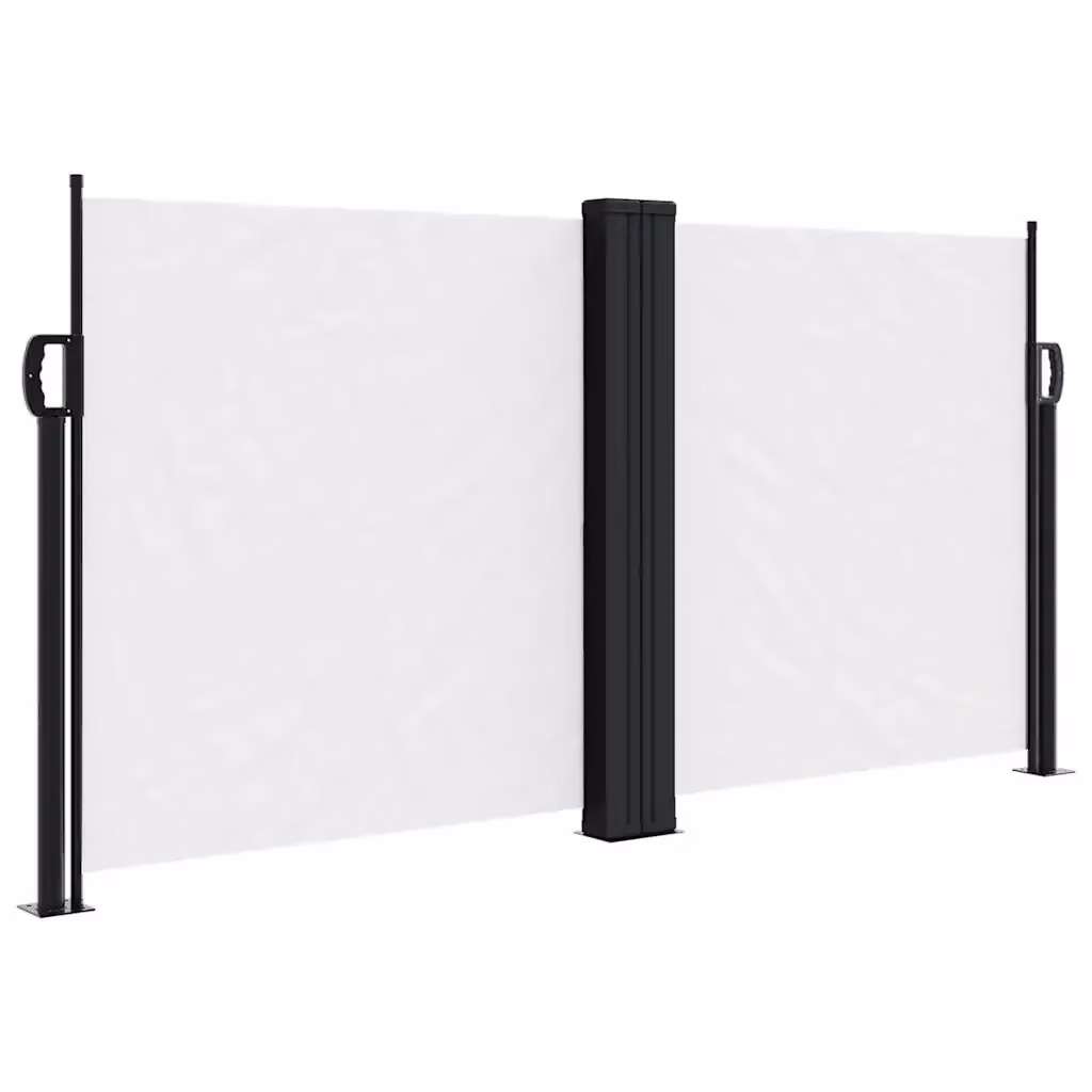 Tenda da sole laterale retrattile DESIGN IN per balcone e giardino, colore bianco, in poliestere e acciaio, L: 600 cm, H: 120 cm – 2
