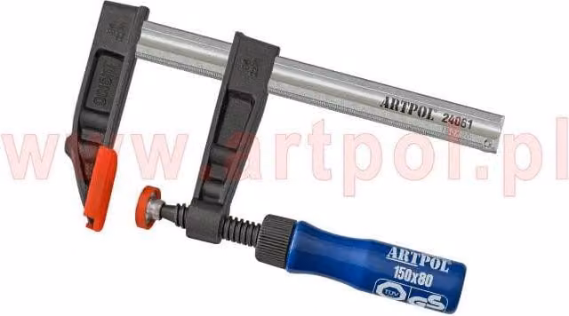 Artpol morsetto da falegname 50 x 250 mm tipo (f) tuv/ gs