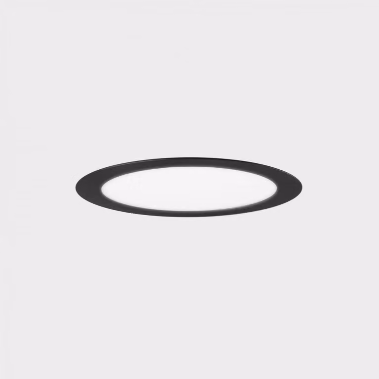 KOHL LIGHTING KOHL-Lighting DISC apparecchio da incasso con cornice 225 mm nero 20 W CRI 80 3000K PHASE CUT