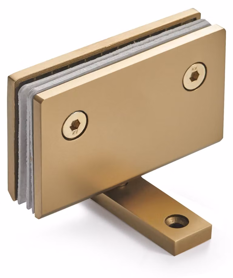 Omgoods - Morsetto per vetro resistente, ricambio per porte doccia senza telaio, cromo lucido
