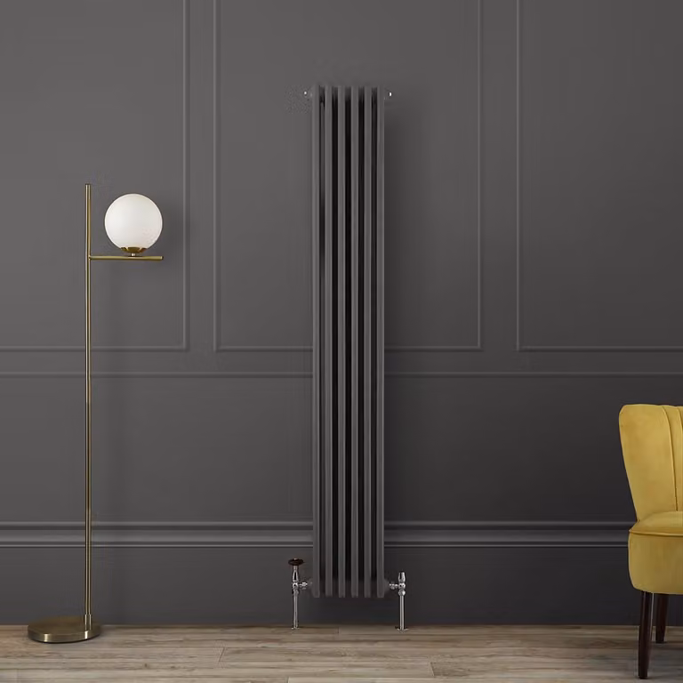 Radiatore di Design Verticale Tradizionale Triplo - 1800 x 290 x 100mm