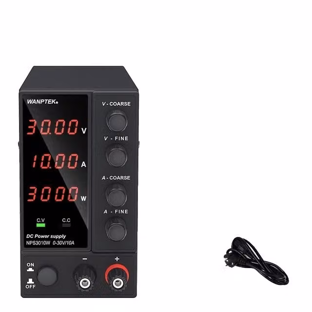 Alimentazione DC, tensione regolabile, display digitale, NPS3010W 4 cifre