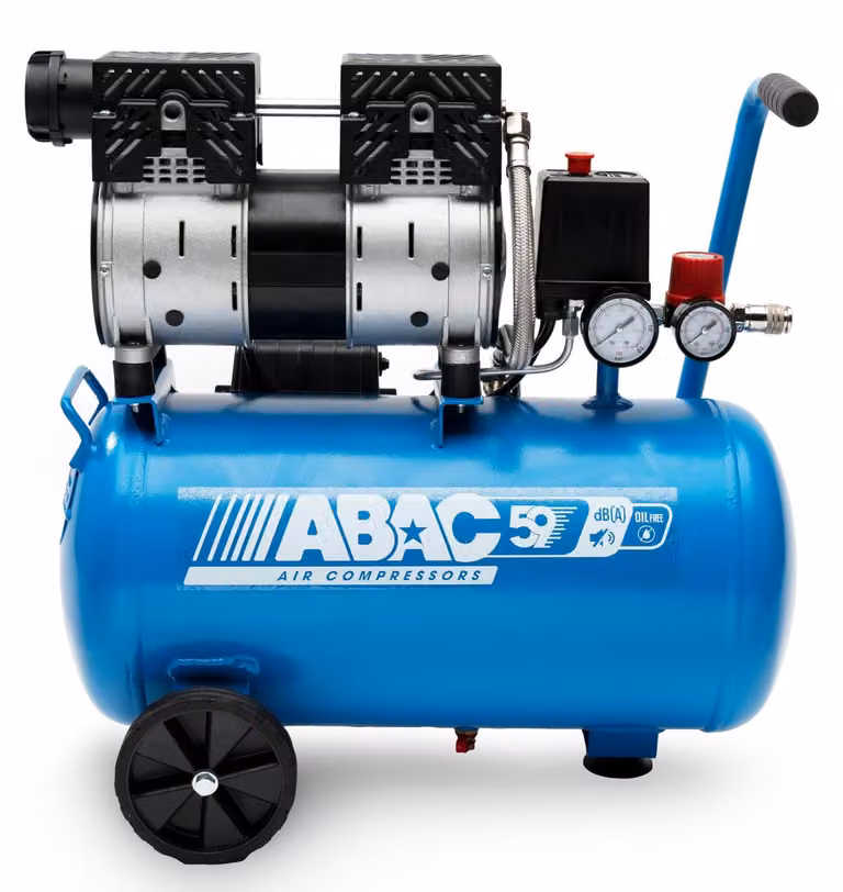 Compressore d'aria silenzioso ABAC EASE-AIR 24, compressore d'aria senza olio, massima