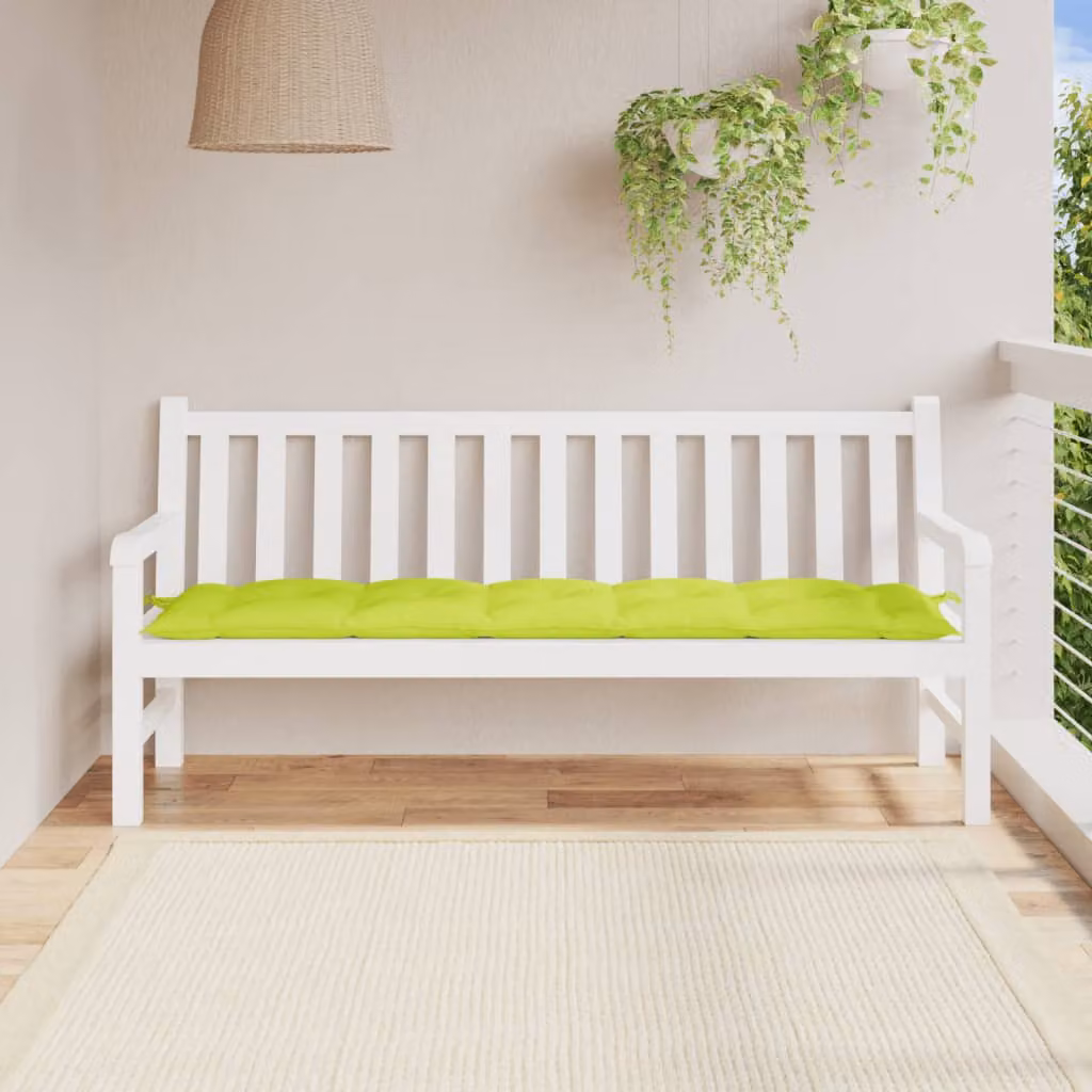 Cuscino per panca vidaXL verde, in tessuto Oxford impermeabile e traspirante, L 180 x P 50 x H 7 cm