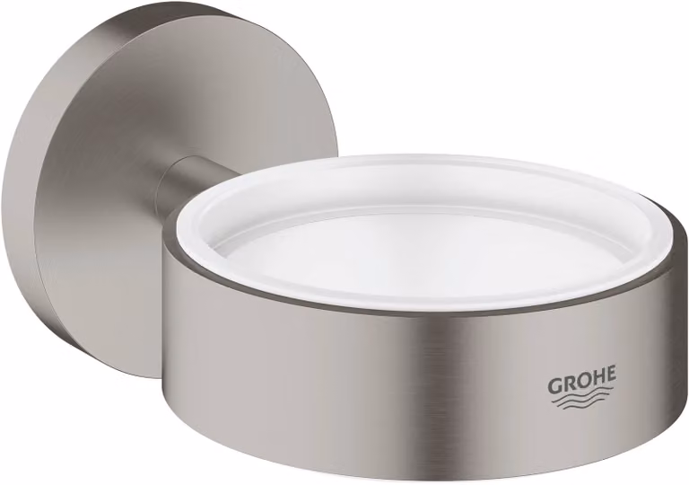 Grohe ESSENTIALS Supporto per bicchiere, dispenser o portasapone supersteel