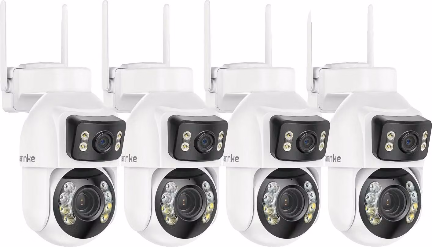 Telecamera PTZ, zoom ottico 12x, doppia lente, confezione da 4 pezzi