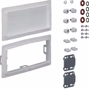 Set di collegamento, universale, verticale, per armadio a 2 ante, P 160 / 205 mm, QuickSet