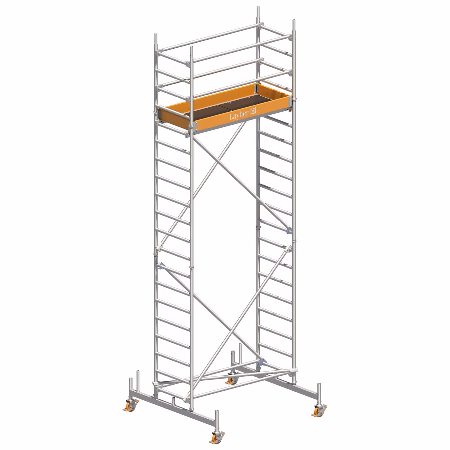 Ponteggio mobile Layher Uni Leicht Montaggio standard 6,26 m AH