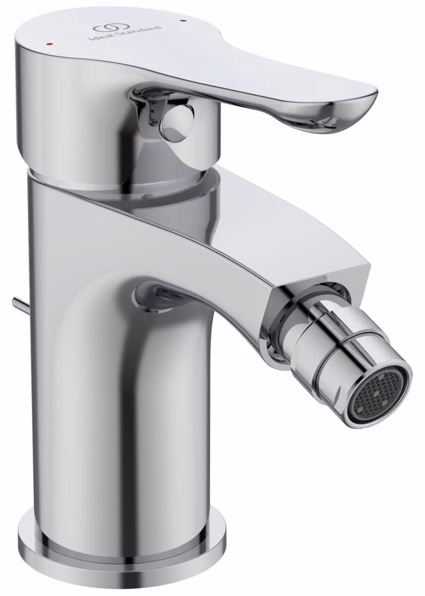 Miscelatore monocomando per bidet, cromato, con bocchetta di 7 cm e cartuccia da 35 mm