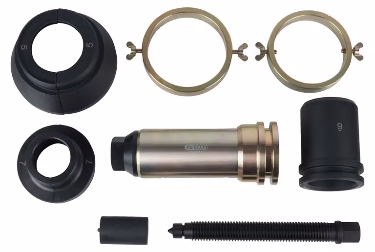 KS TOOLS Set di estrattori per cuscinetti dell'albero principale del differenziale per Volvo 8 pezzi - 460.3910