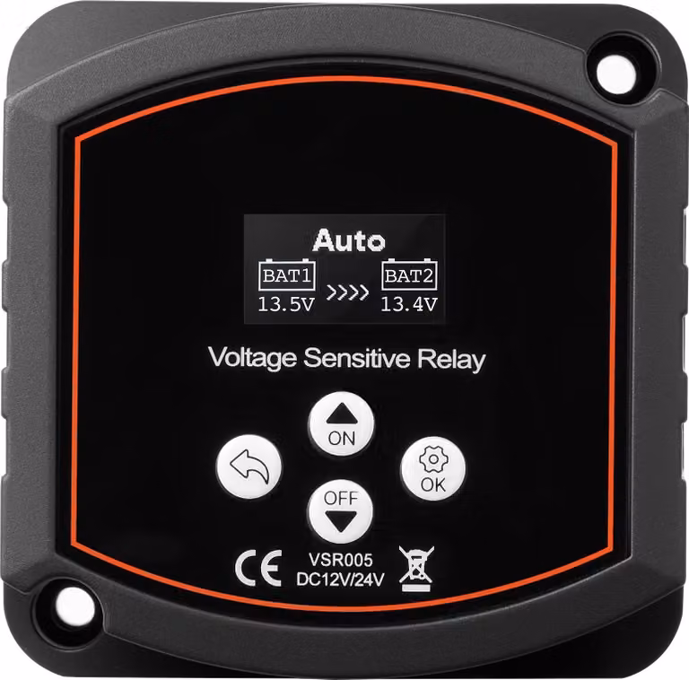 Relè di isolamento SucceBuy, 12 V, 300 A, doppio staccabatteria con display LCD, staccabatteria intelligente per batterie al litio e al piombo, adatto per veicoli, camion, camper, UTV, ATV e barche