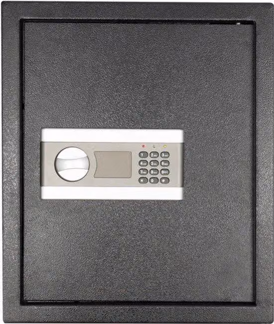 Cassaforte elettronica - cassaforte ignifuga nera con sistema di sicurezza tramite password, ideale per denaro e gioielli